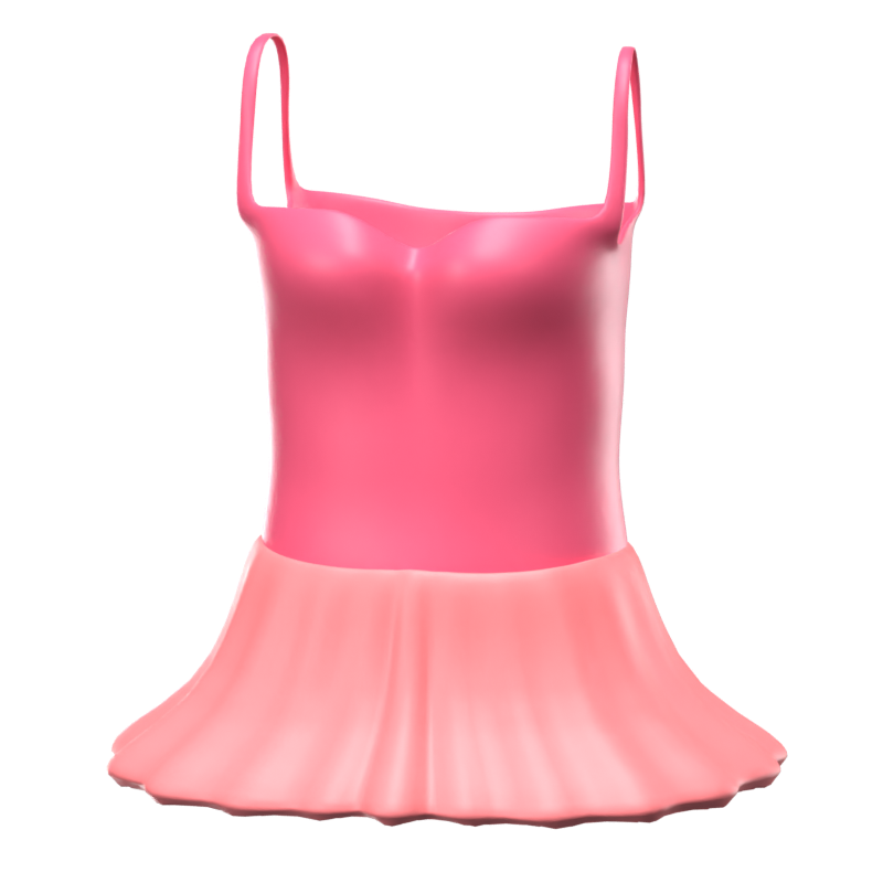 3D Ballet Outfit Icono Modelo