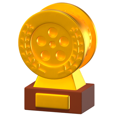 3D Movie Award Icon Model 3D Graphic
