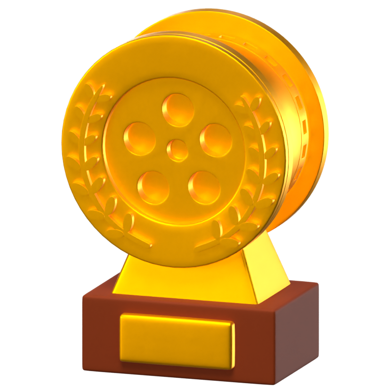 3D Movie Award Icon Model