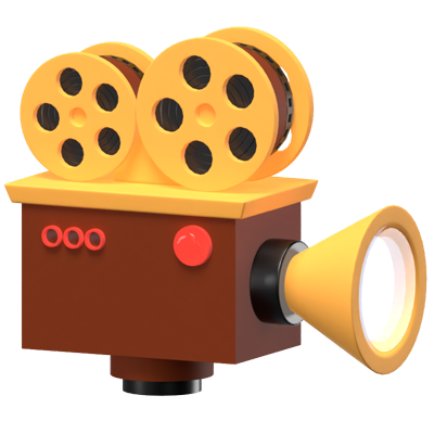 Movie Projector 3D Icon Model 3D Graphic