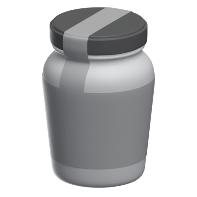 Spices Jar Sealed With Tape 3D Model 3D Graphic