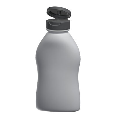 Sauce Bottle With Slightly Opened Lid 3D Model 3D Graphic