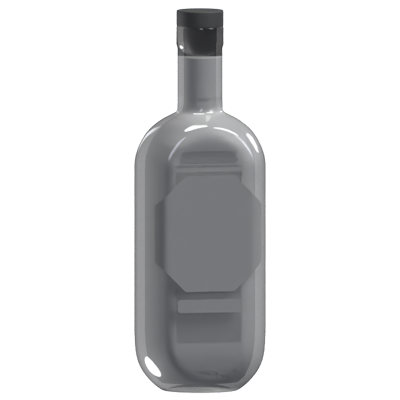 Liquor Bottle 3D Model 3D Graphic