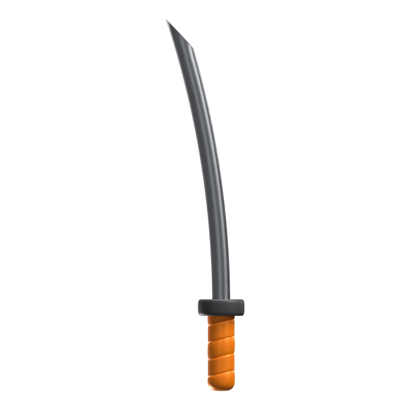 3D Katana Schwert Icon Modell