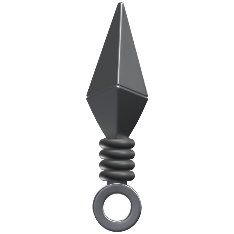 Kunai 3D Waffe Icon