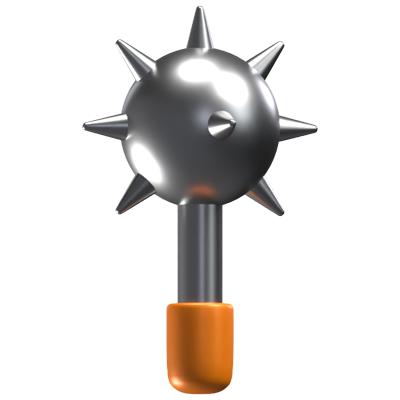 Mace 3D Weapon Icon Model 3D Graphic