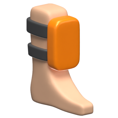 Leg Guard 3D Icon Model 3D Graphic