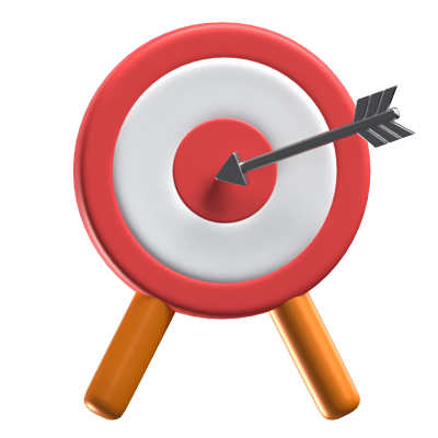 3D Target Icon Model 3D Graphic