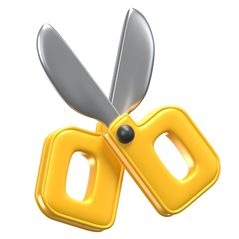 Scissors 3D Icon Model 3D Graphic