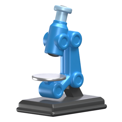 Microscope 3D Icon Model 3D Graphic