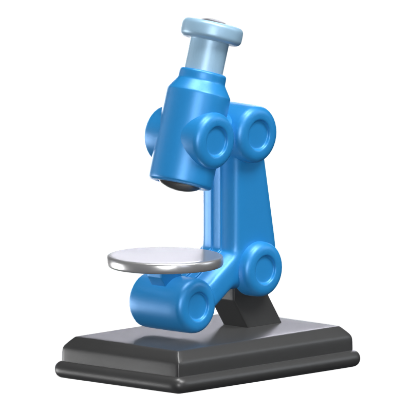 Microscope 3D Icon Model