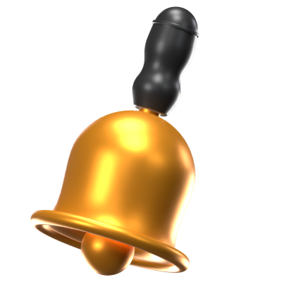 School Bell 3D Icon Model 3D Graphic