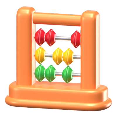 3D Abacus Icon Model 3D Graphic