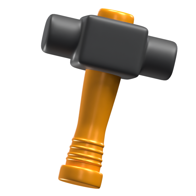 3D Hammer Tool Model