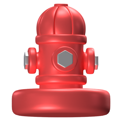 Hydrant 3D Icon Model 3D Graphic