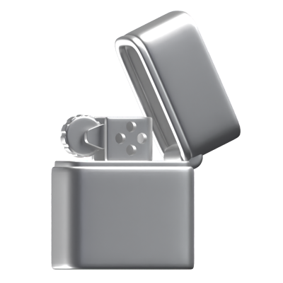 3D Classic Lighter Icon 3D Graphic