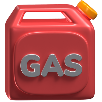 3D Gas Can Icon Model 3D Graphic
