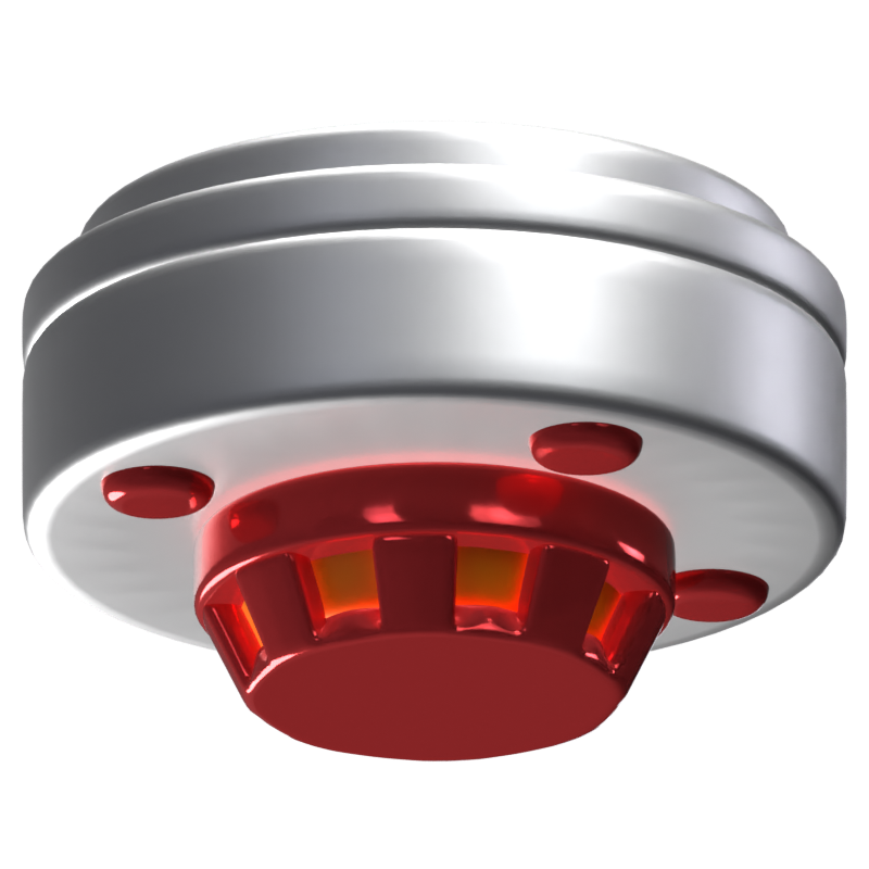 Smoke Detector 3D Icon Model