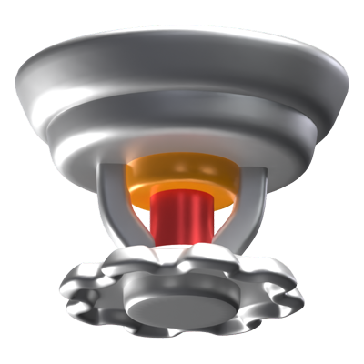 Fire Sprinkler 3D Icon 3D Graphic