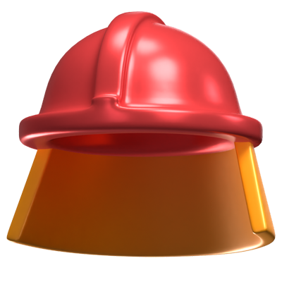 Fireman Helmet 3D Icon Model 3D Graphic