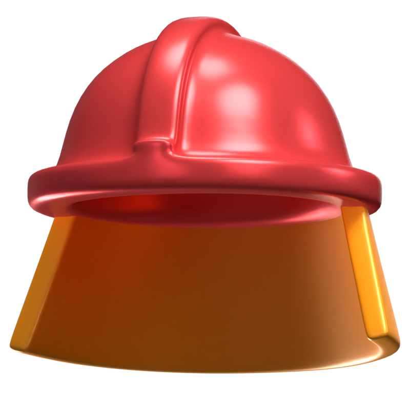 Casco de bombero Modelo Icono 3D