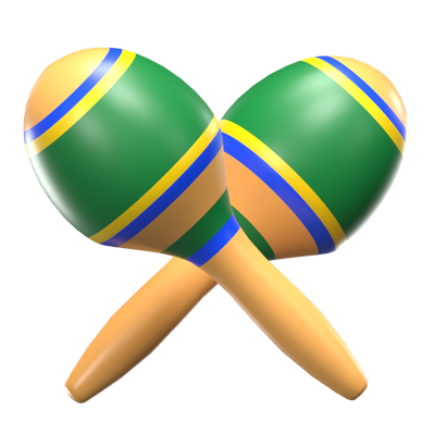 A Pair Of Maracas 3D Model 3D Graphic