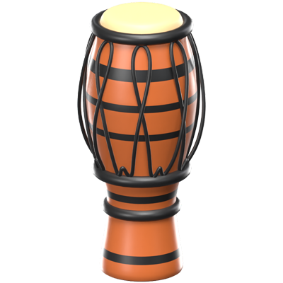 Atabaque Music Instrument 3D Icon 3D Graphic