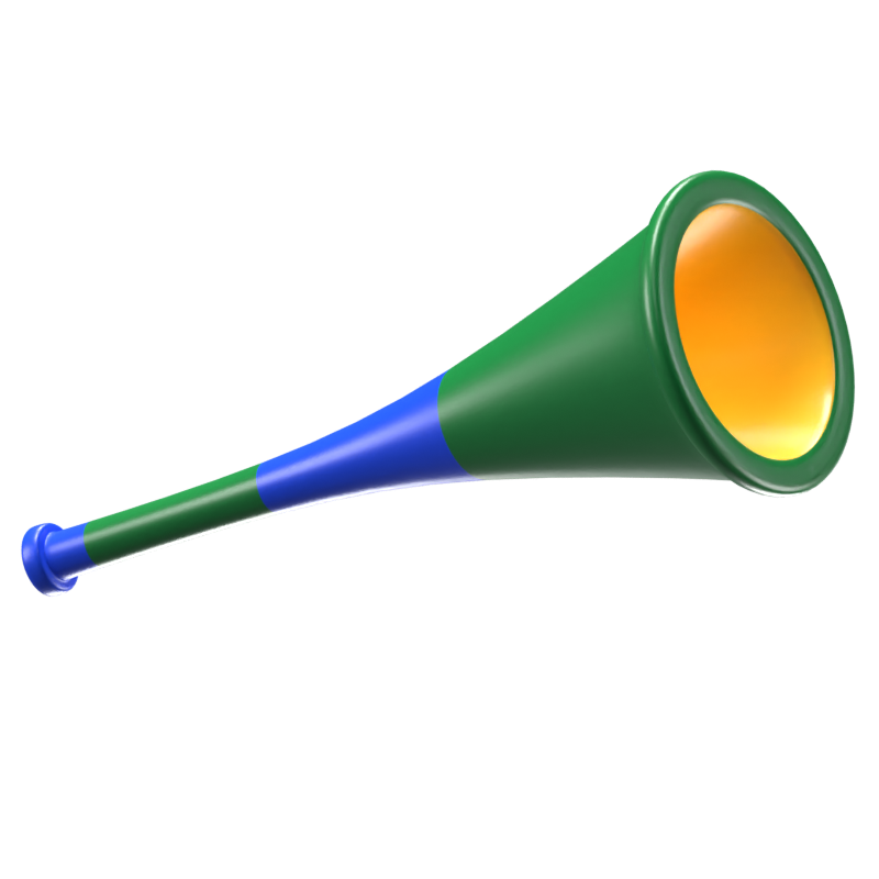 3D-Vuvuzela-Instrument-Symbol 3D Graphic