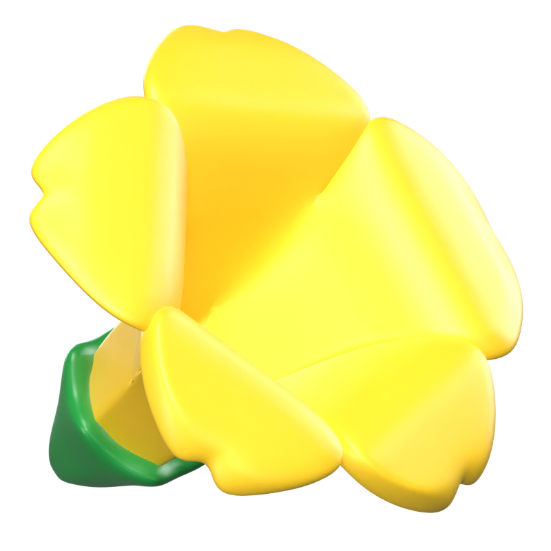 3D-Ipe-Blume-Symbol 3D Graphic