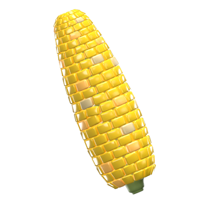 An Ear Of Corn 3D Icon 3D Graphic
