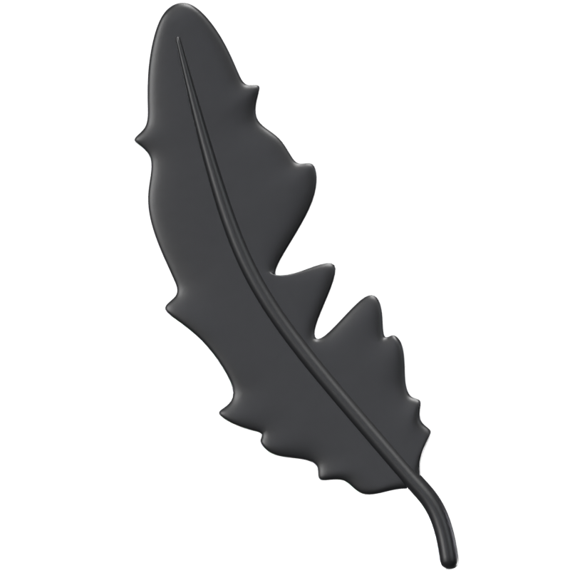 3D Feather Icon Model 3D Graphic