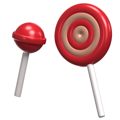 Two Lollipops 3D Model 3D Graphic