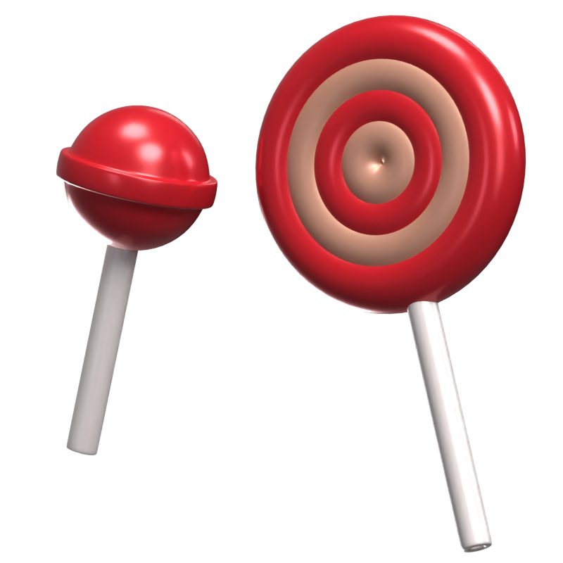 Zwei Lollipops 3D Modell