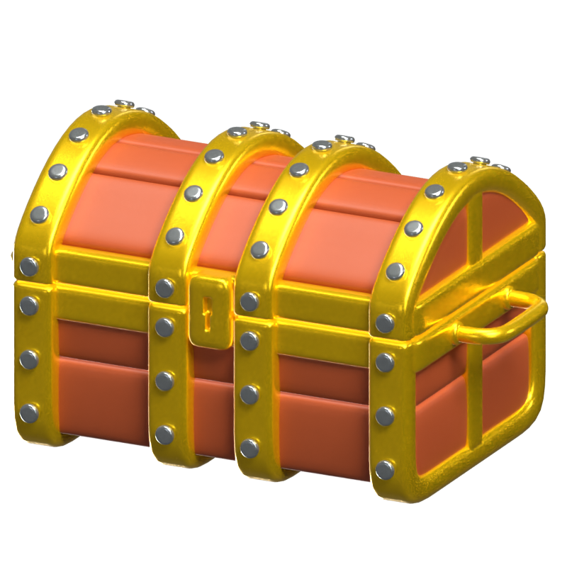 Treasure Chest 3D Game Icon