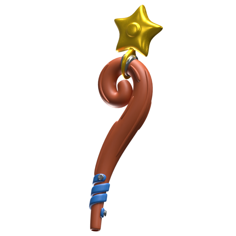 Magic Wand 3D Icon Model