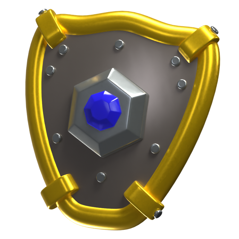 Shield 3D Game Item Model