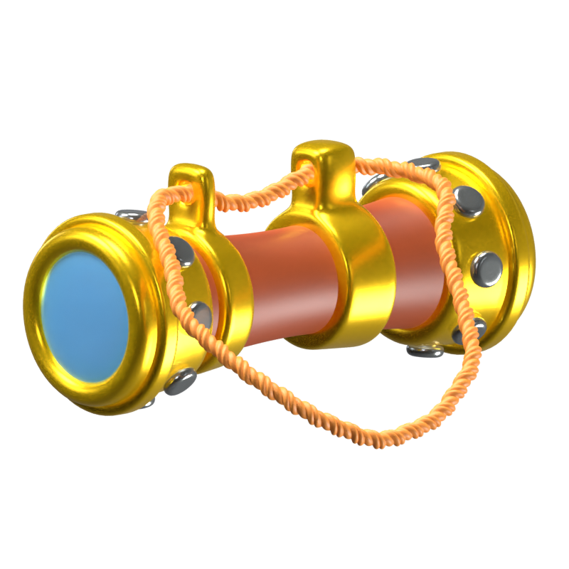 Binoculars 3D Icon Model