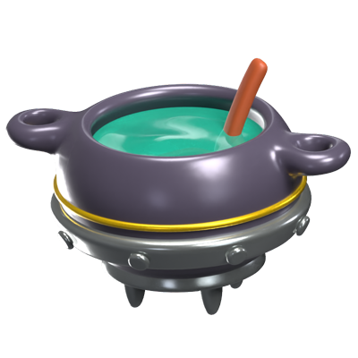 Cauldron Pot 3D Icon Model 3D Graphic