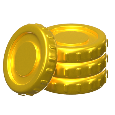 Gold Coin 3D Icon Model 3D Graphic