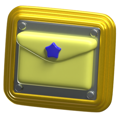 Game Envelope 3D Icon Model 3D Graphic