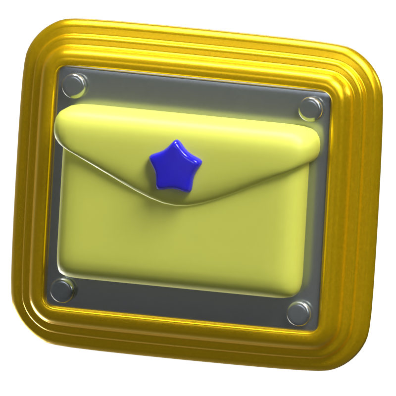 Game Envelope 3D Icon Model