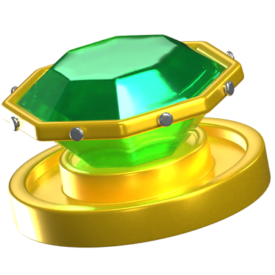 Gemstone 3D Icon Model 3D Graphic