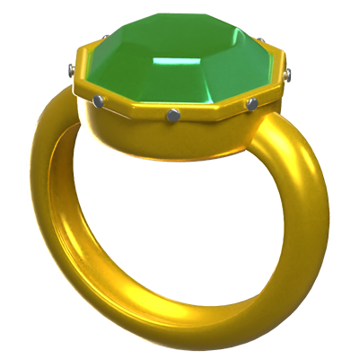 Ring 3D Game Icon Model 3D Graphic