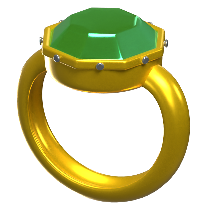 Anillo 3D Juego Icono Modelo