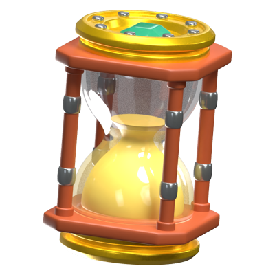 Hourglass 3D Icon Model 3D Graphic