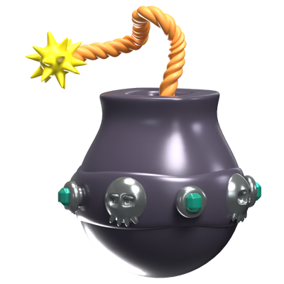 Bomb 3D Icon Model 3D Graphic