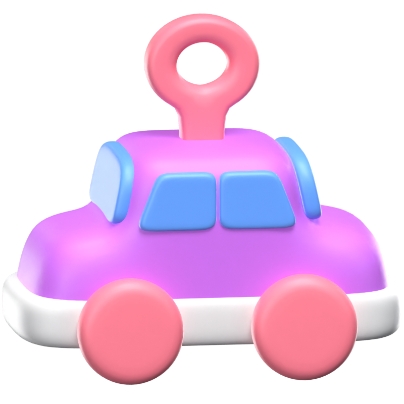 3D Car Toy Icon