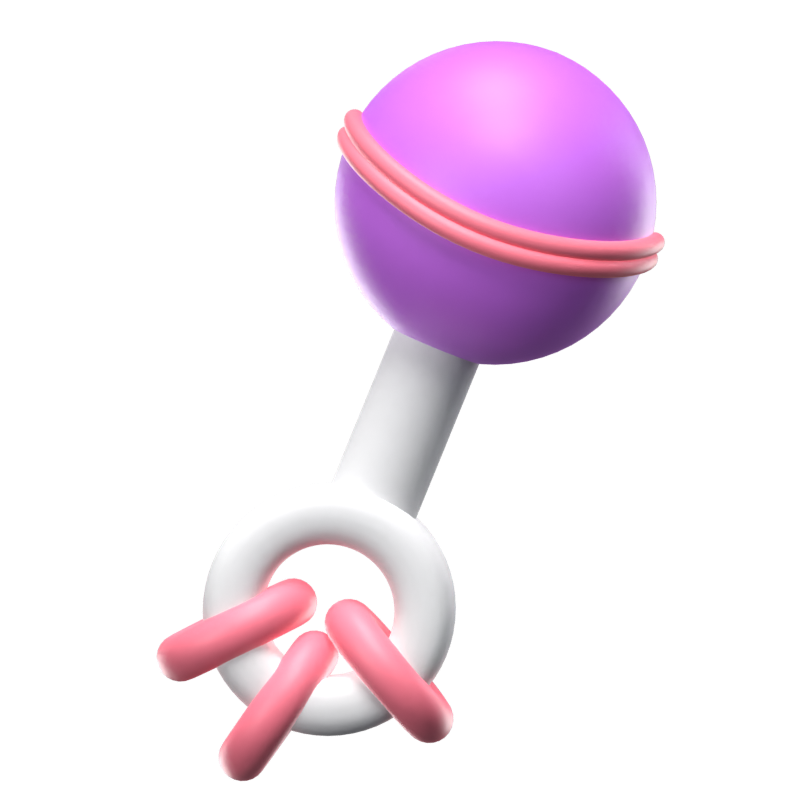 Rattle Toy 3D Icon Model