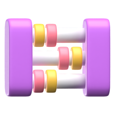 Abacus 3D Icon Model 3D Graphic