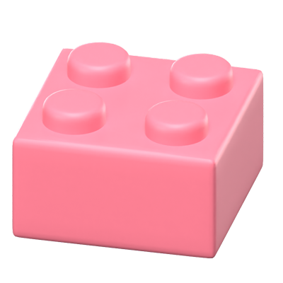 3D Block Toy Icon 3D Graphic